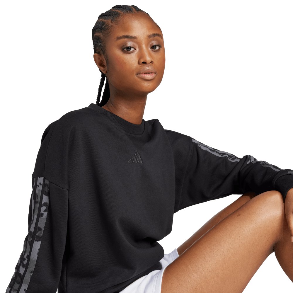 Adidas W Aop Swt Chaqueta negro de mujer lifestyle
