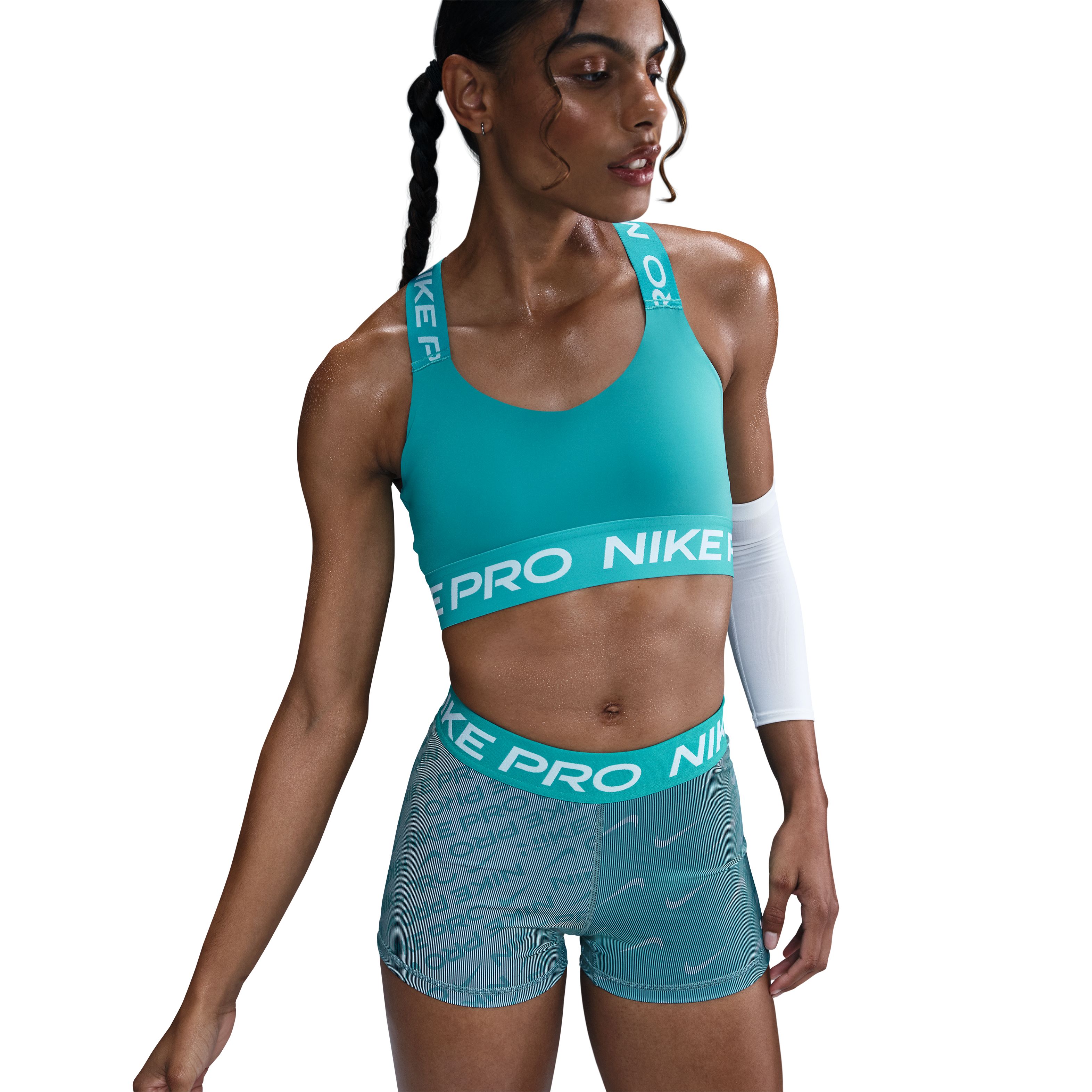 Nike W Np Bra Tt Top verde de mujer para entrenamiento