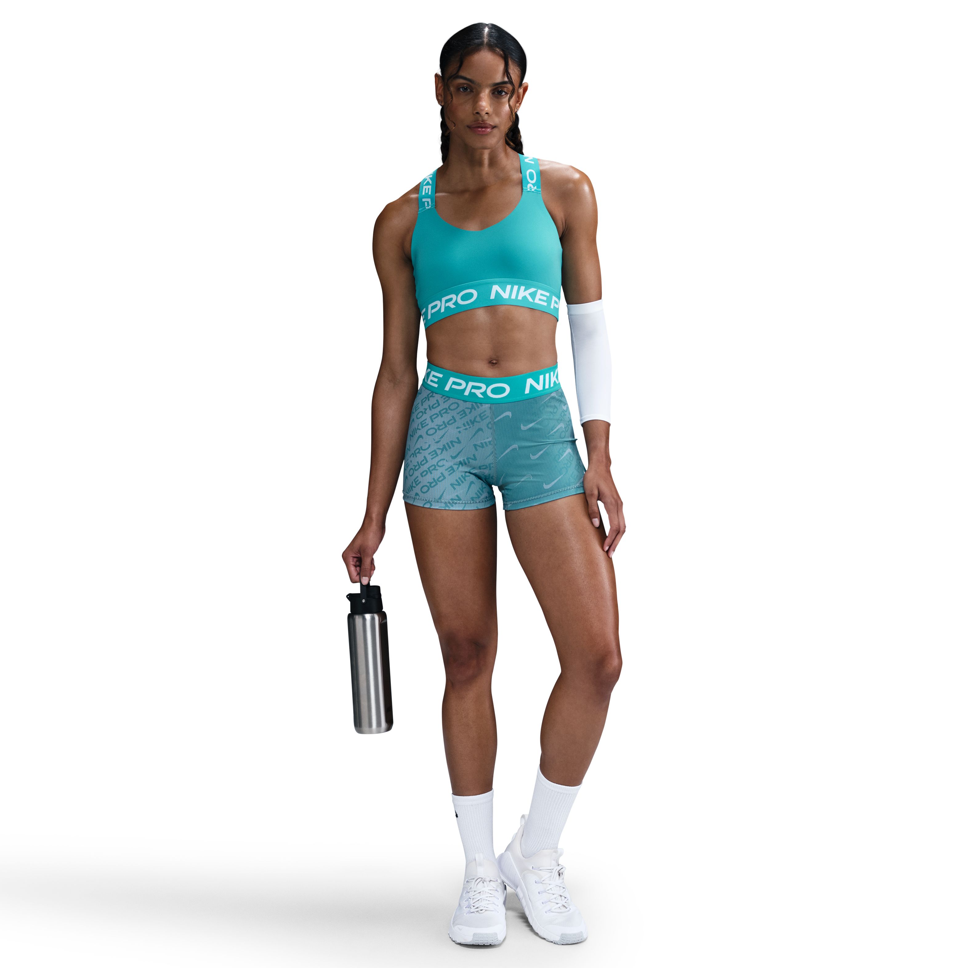 Nike W Np Bra Tt Top verde de mujer para entrenamiento