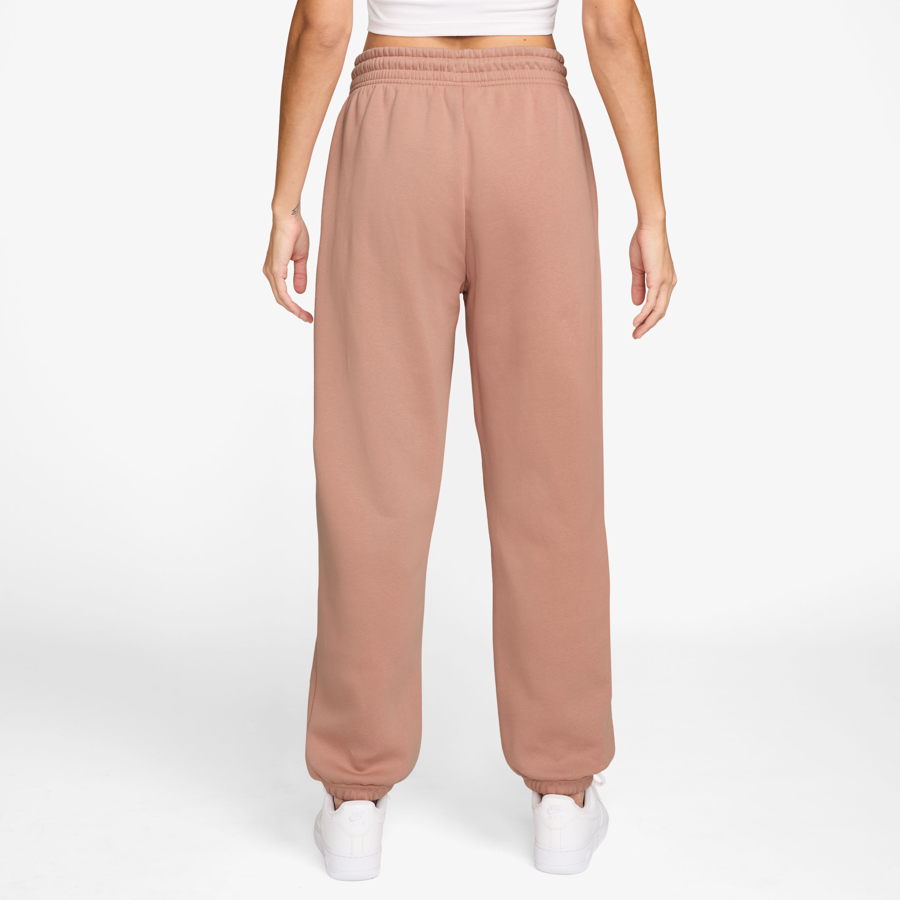 Nike W Nsw Phnx Flc Hr Os Pant 2 Pantalón rosado de mujer lifestyle