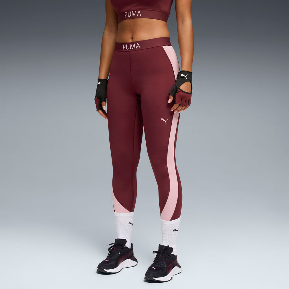 Puma Puma Strong Colorblocktight Hw 7/8 W Licra rojo de mujer para entrenamiento