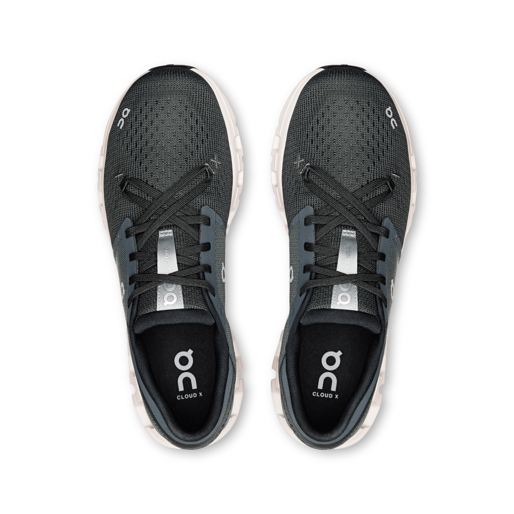 On Cloud X 4 Tenis negro de hombre para entrenamiento