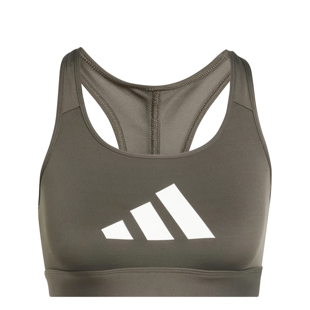 Adidas Top Deportivo Powerreact Big Logo Estamp verde de mujer para entrenamiento