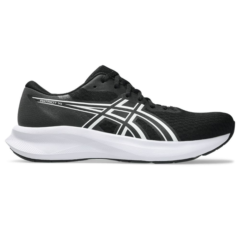 Asics Patriot 14 Tenis negro de hombre para correr