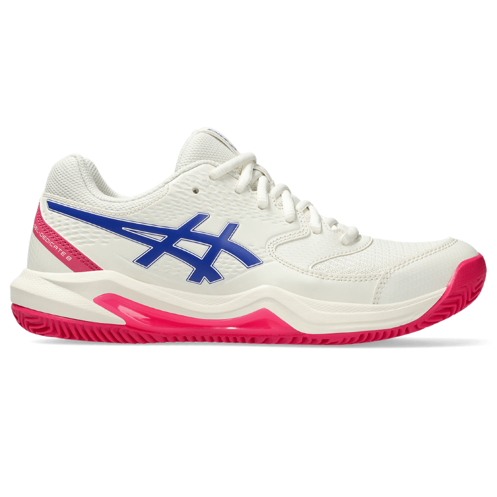 asics gel-dedicate 8 clay tenis blanco de mujer para tenis