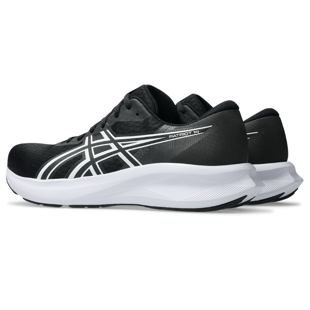 Asics Patriot 14 Tenis negro de hombre para correr