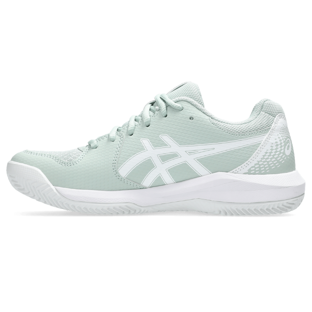 asics gel-dedicate 8 clay tenis verde de mujer para tenis