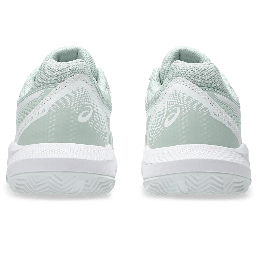 asics gel-dedicate 8 clay tenis verde de mujer para tenis