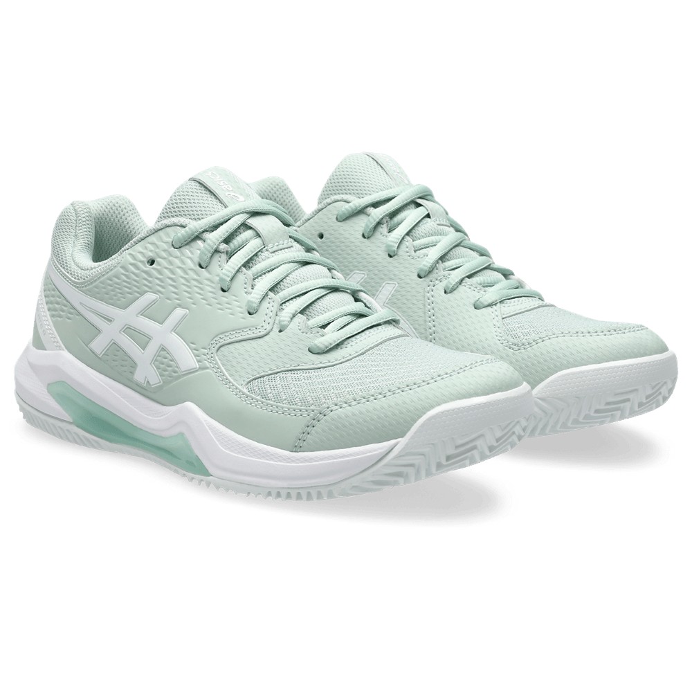 asics gel-dedicate 8 clay tenis verde de mujer para tenis
