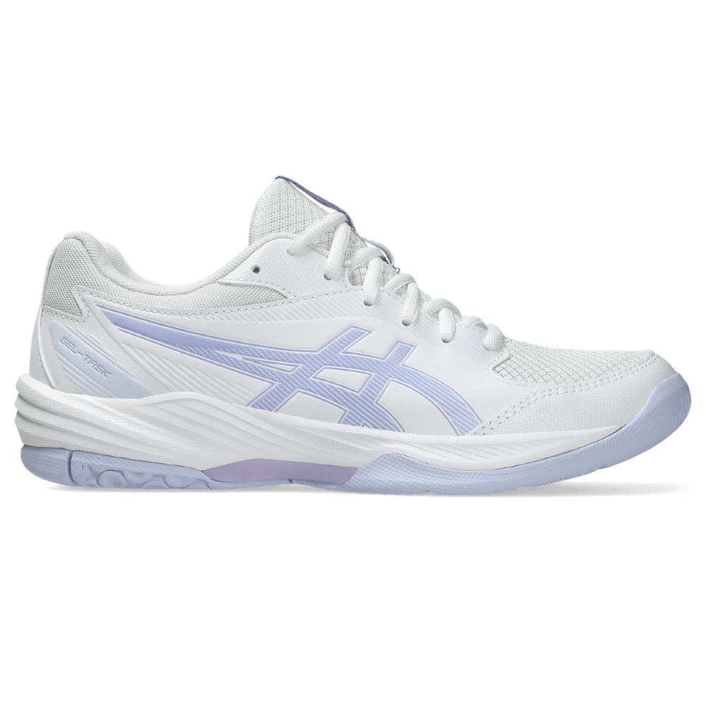 asics gel-task 4 tenis blanco de mujer para indoor