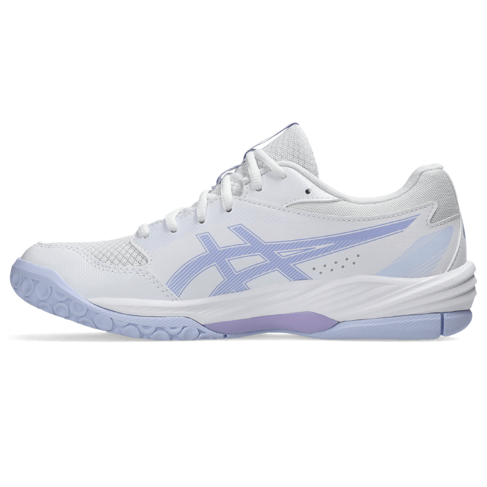 asics gel-task 4 tenis blanco de mujer para indoor