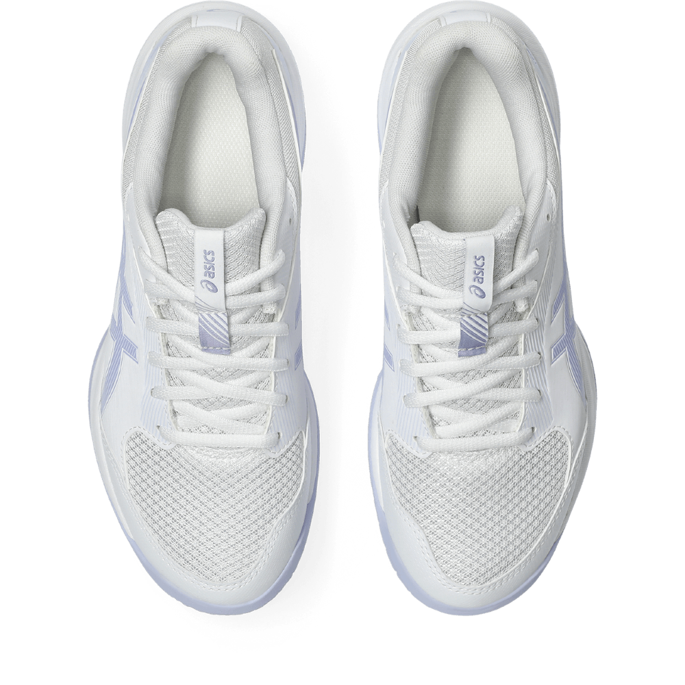 asics gel-task 4 tenis blanco de mujer para indoor