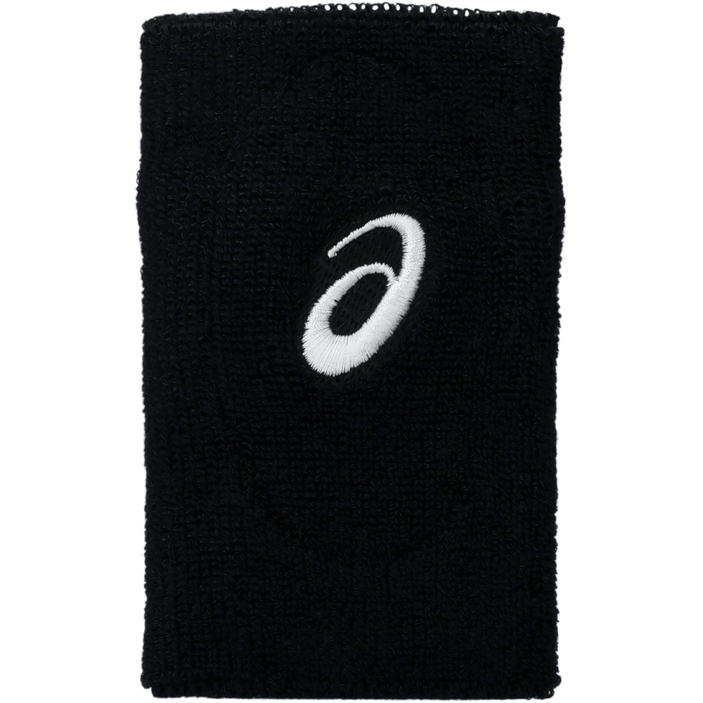 Asics Wrist Band Long Muñequeras negro unisex para tenis
