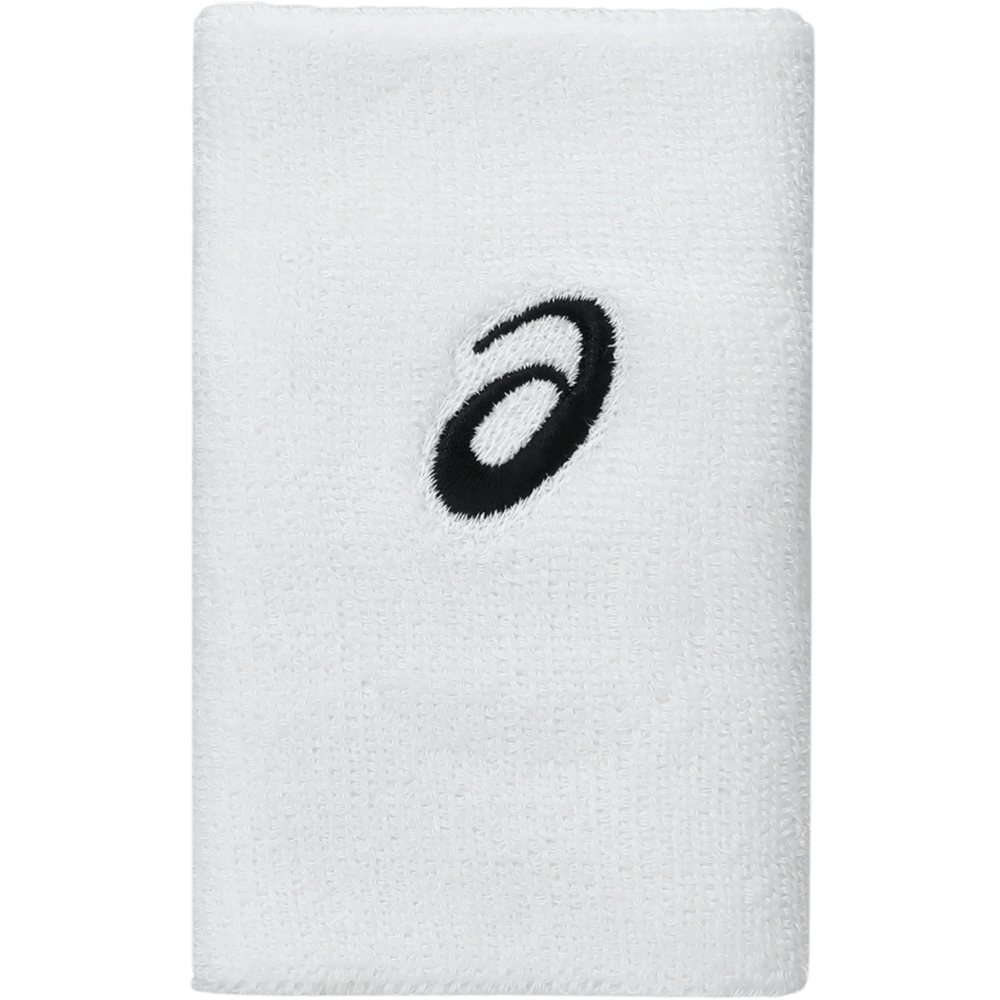 Asics Wrist Band Long Muñequeras blanco unisex para tenis