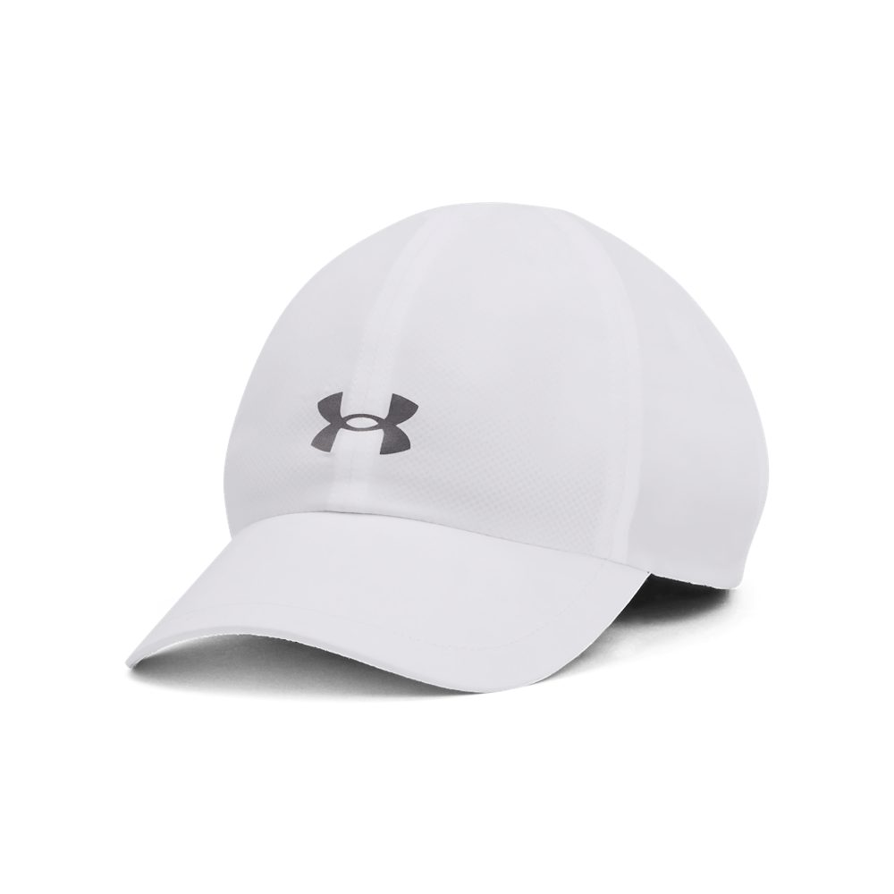UA Aunch Adj Gorra blanco de mujer para correr