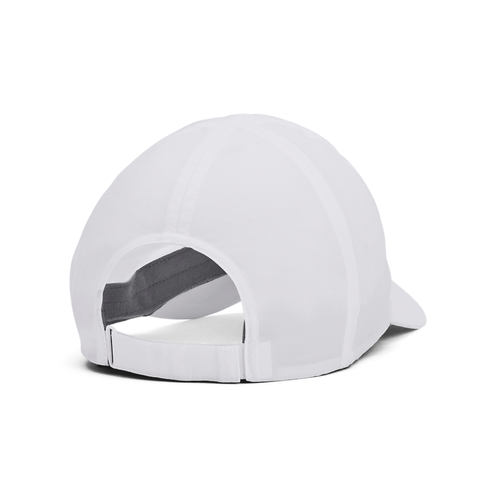 UA Aunch Adj Gorra blanco de mujer para correr