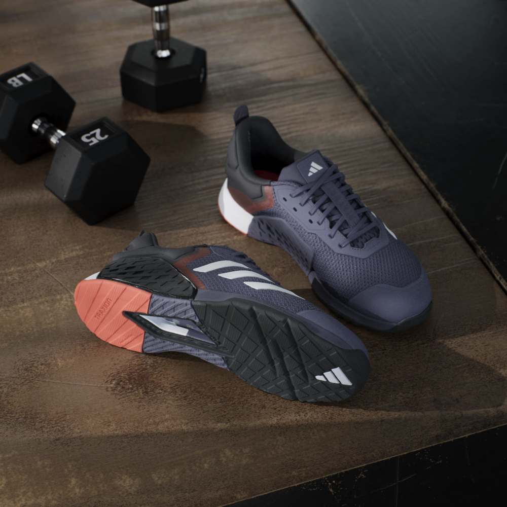 Adidas Tenis Dropset 3 morado de hombre para entrenamiento