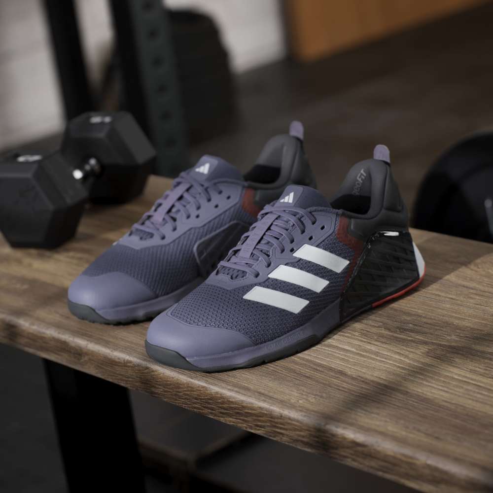 Adidas Tenis Dropset 3 morado de hombre para entrenamiento