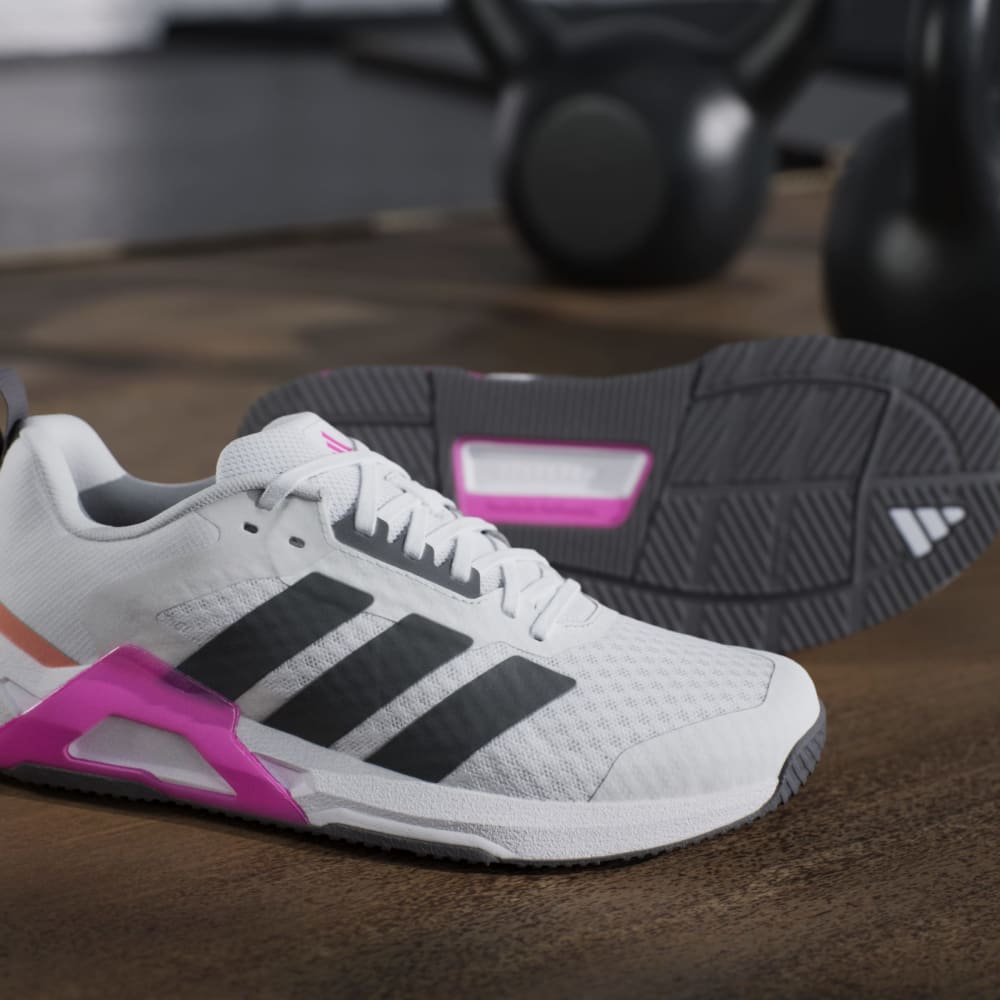 Adidas Tenis Dropset Control blanco de mujer para entrenamiento