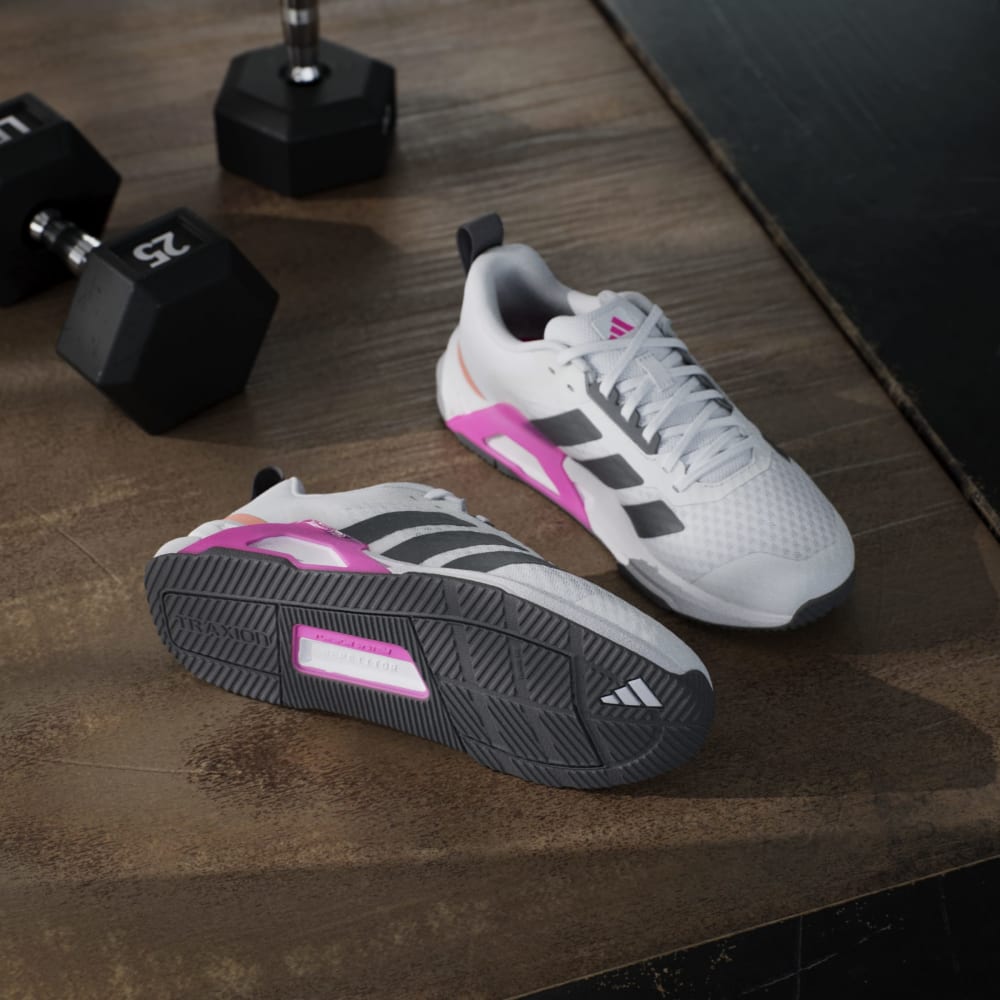 Adidas Tenis Dropset Control blanco de mujer para entrenamiento