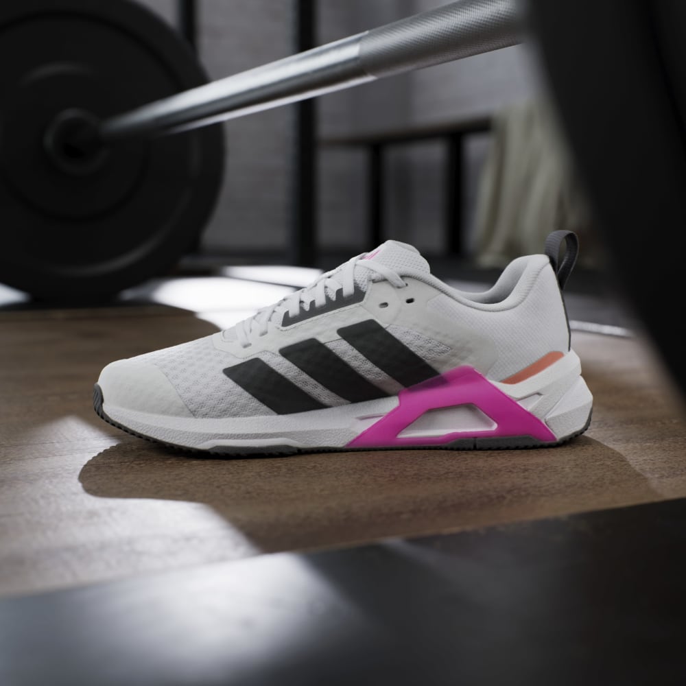 Adidas Tenis Dropset Control blanco de mujer para entrenamiento