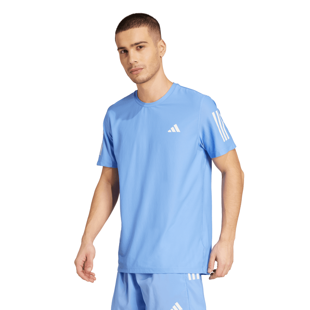 Adidas Otr B Tee Camiseta Manga Corta azul de hombre para correr