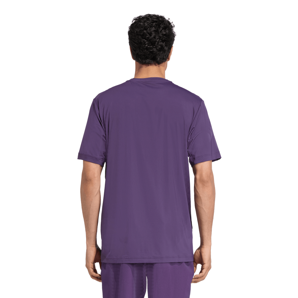 Adidas Cool Feel Tee Camiseta Manga Corta morado de hombre para entrenamiento