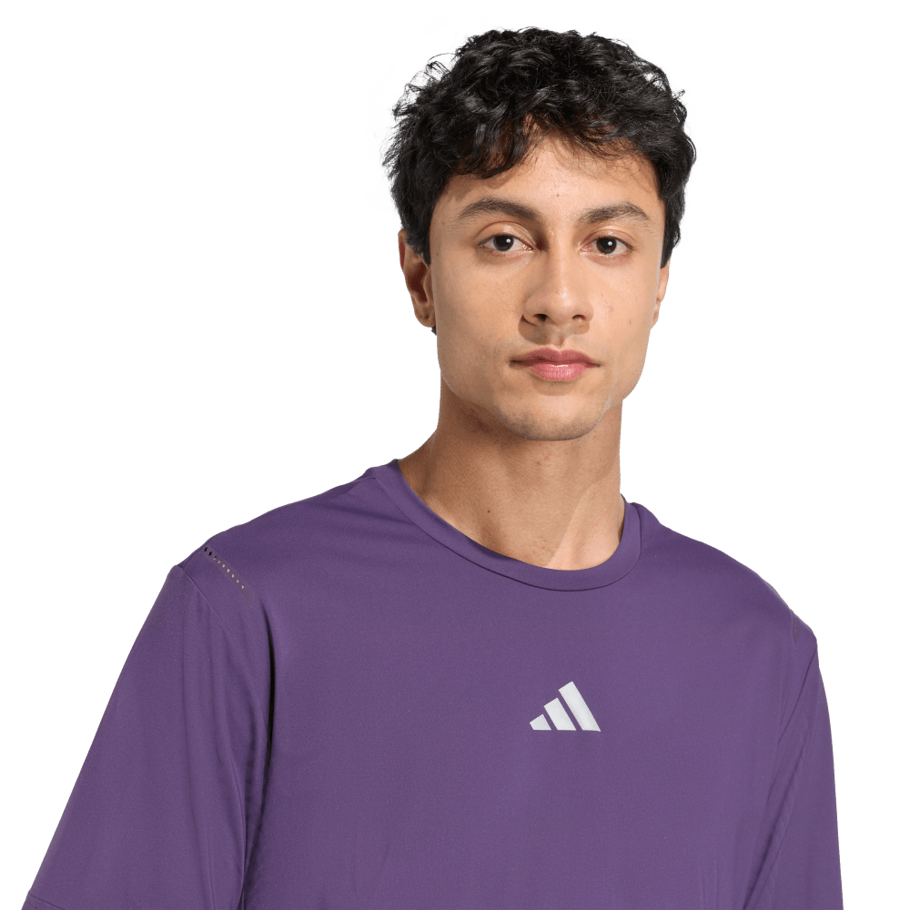 Adidas Cool Feel Tee Camiseta Manga Corta morado de hombre para entrenamiento