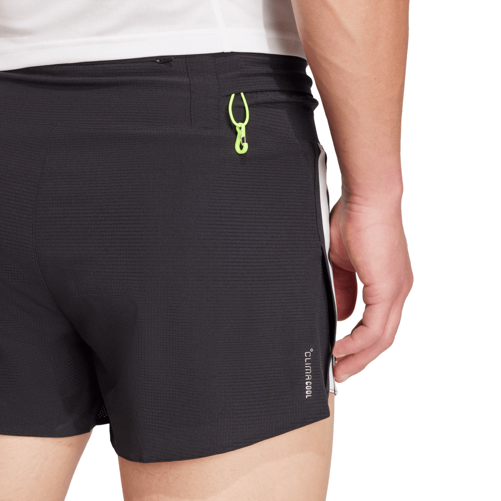 Adidas Adizero Gel M Pantaloneta negro de hombre para correr