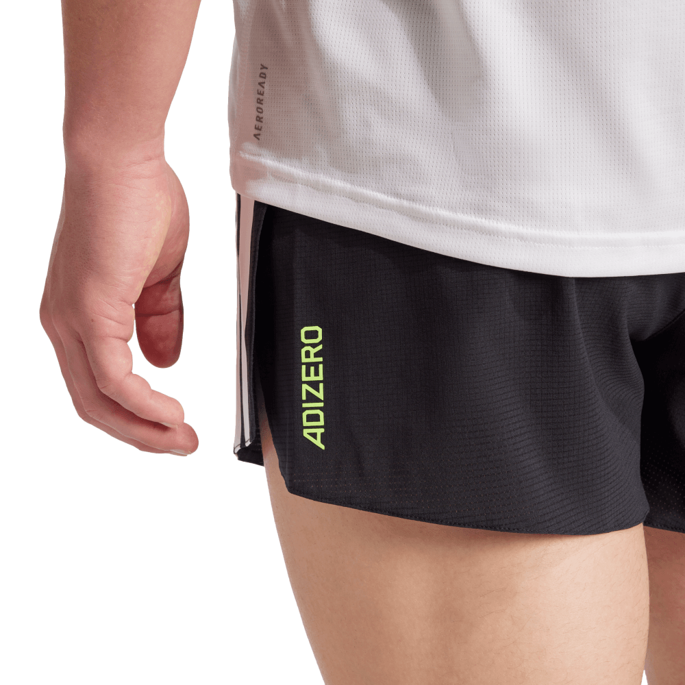 Adidas Adizero Gel M Pantaloneta negro de hombre para correr