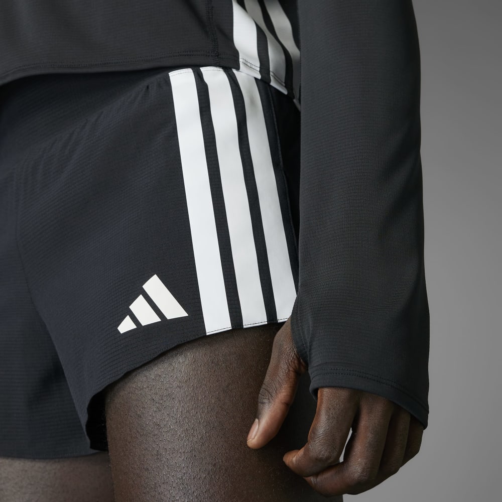 Adidas Adizero Gel M Pantaloneta negro de hombre para correr