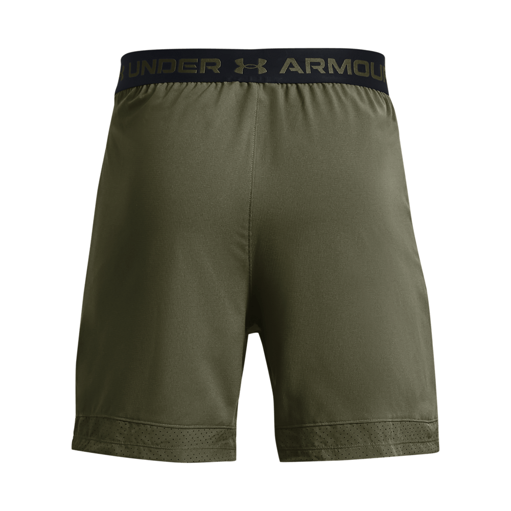 UA Vanish Woven 6In Shorts Pantaloneta verde de hombre para entrenamiento