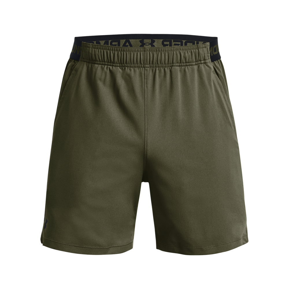 UA Vanish Woven 6In Shorts Pantaloneta verde de hombre para entrenamiento