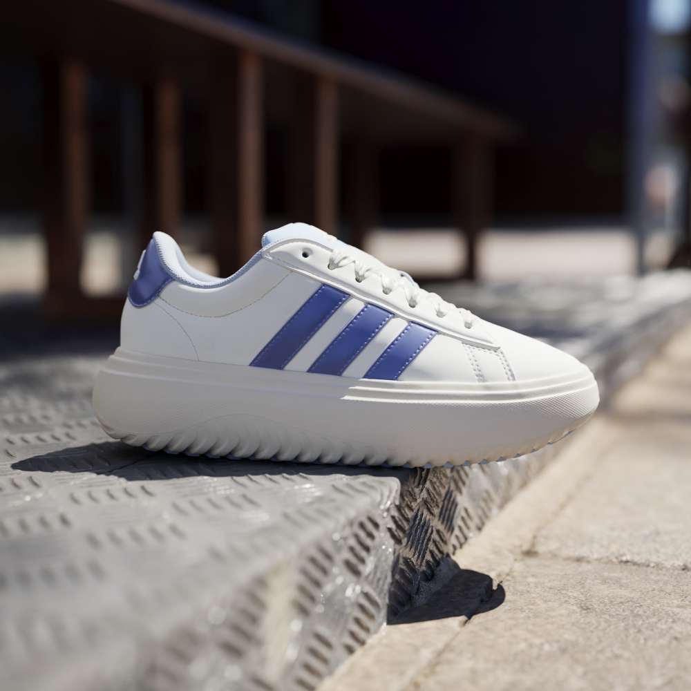 Adidas Tenis Adidas Grand Court De Plataforma blanco de mujer lifestyle