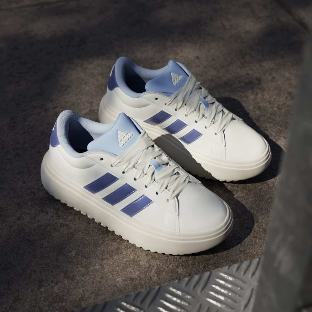 Adidas Tenis Adidas Grand Court De Plataforma blanco de mujer lifestyle