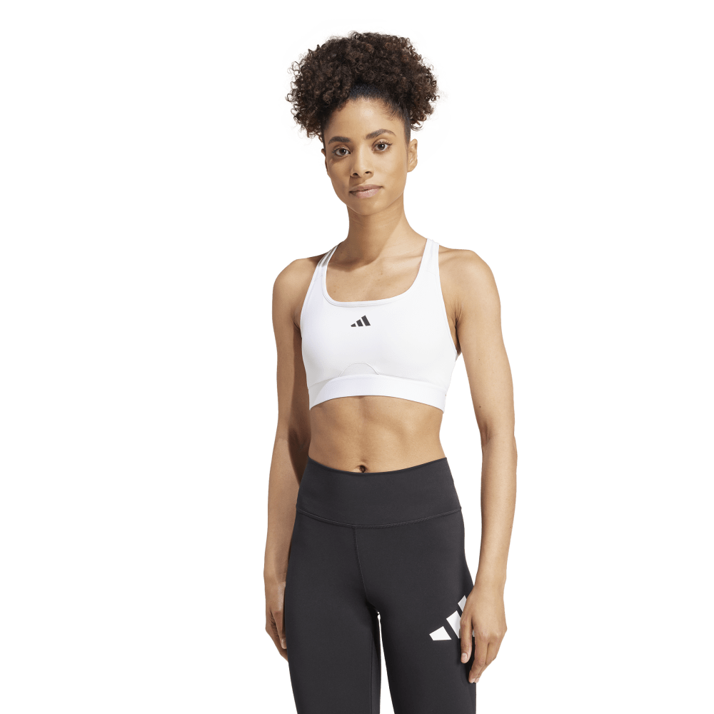 Adidas Top Deportivo Powerreact For Training blanco de mujer para entrenamiento
