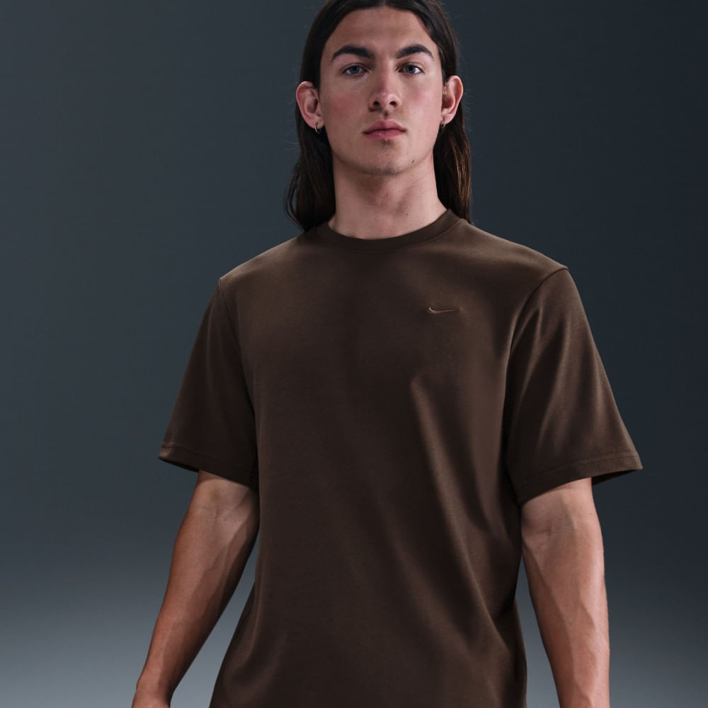 Nike M Nk Df Primary Stmt Ss Camiseta Manga Corta cafe de hombre para entrenamiento