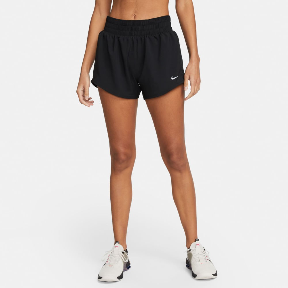 Nike W Nk One Df Mr 3In Br Short Pantaloneta negro de mujer para entrenamiento