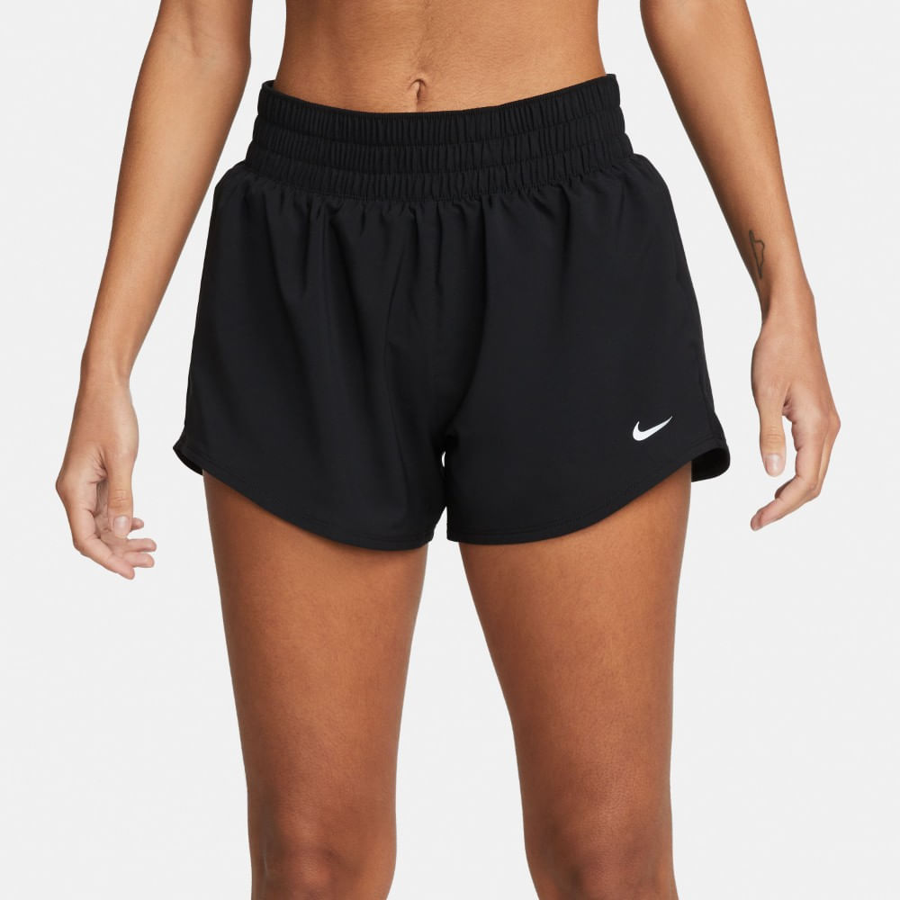Nike W Nk One Df Mr 3In Br Short Pantaloneta negro de mujer para entrenamiento