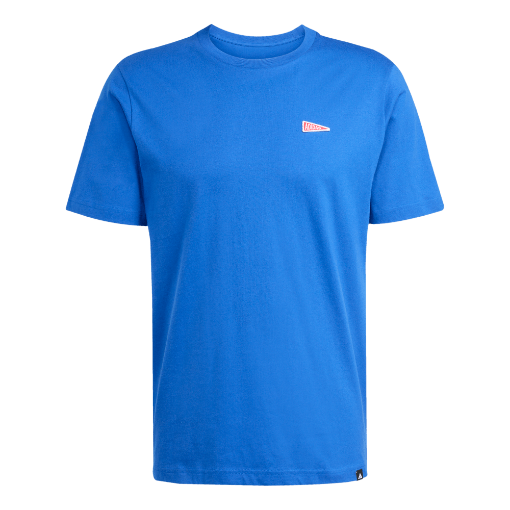 Adidas Camiseta Graphic Pennant Trim Manga Corta azul de hombre lifestyle
