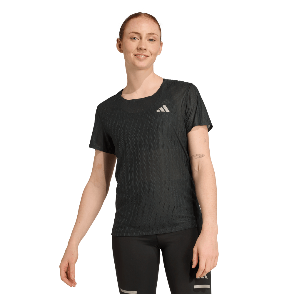 Adidas Camiseta Climacool+ Adi365 Running Manga Corta negro de mujer para correr