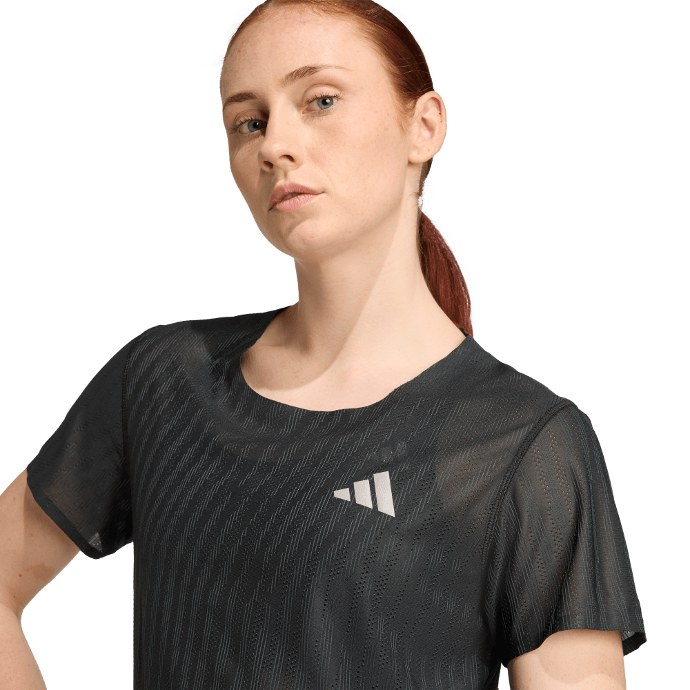 Adidas Camiseta Climacool+ Adi365 Running Manga Corta negro de mujer para correr