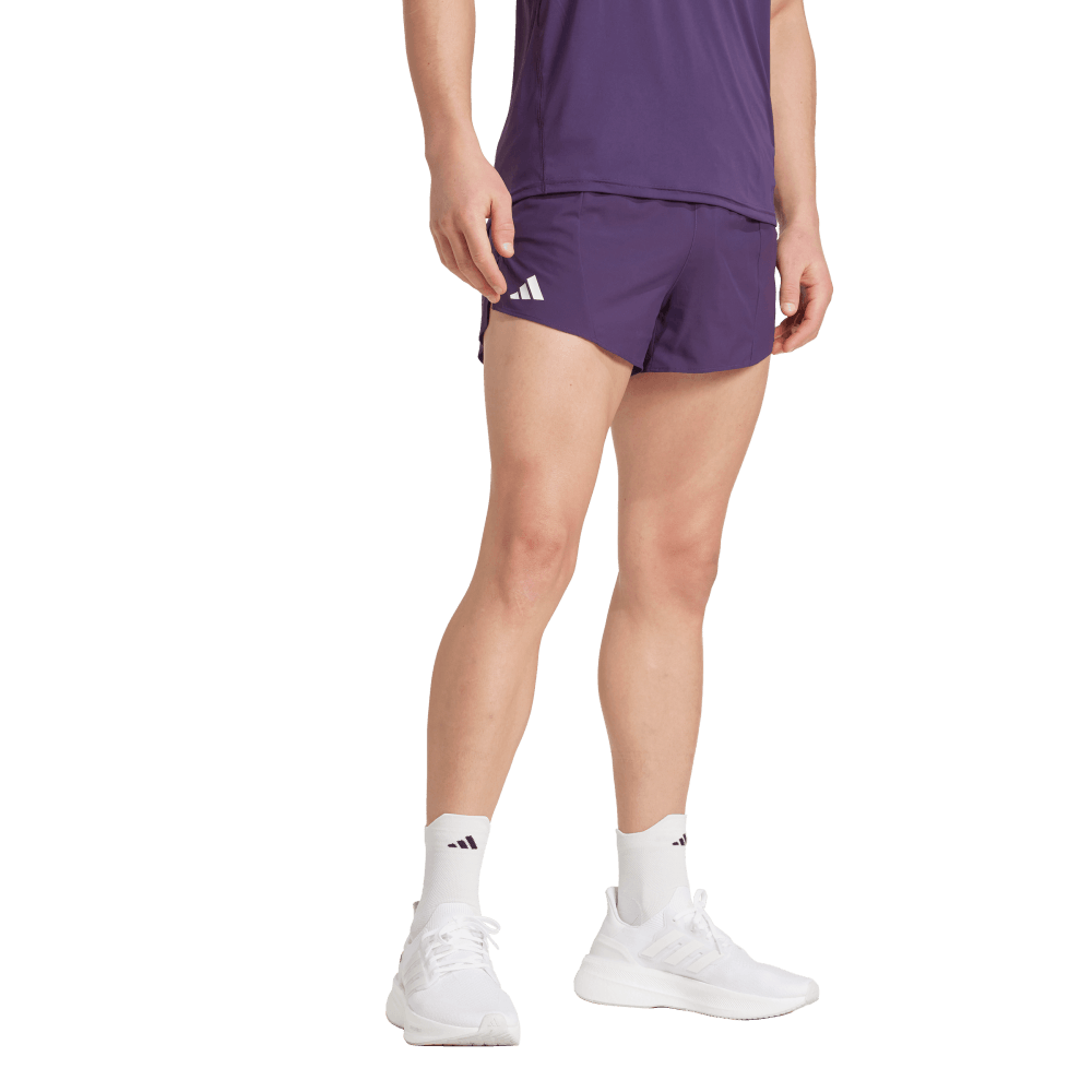 Adidas Short De Running Adizero Essentials morado de hombre para correr