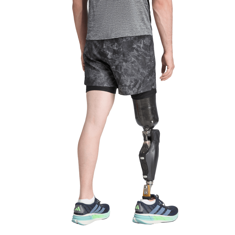 Adidas Short 2 En 1 Own The Run Spray Dye gris de hombre para correr