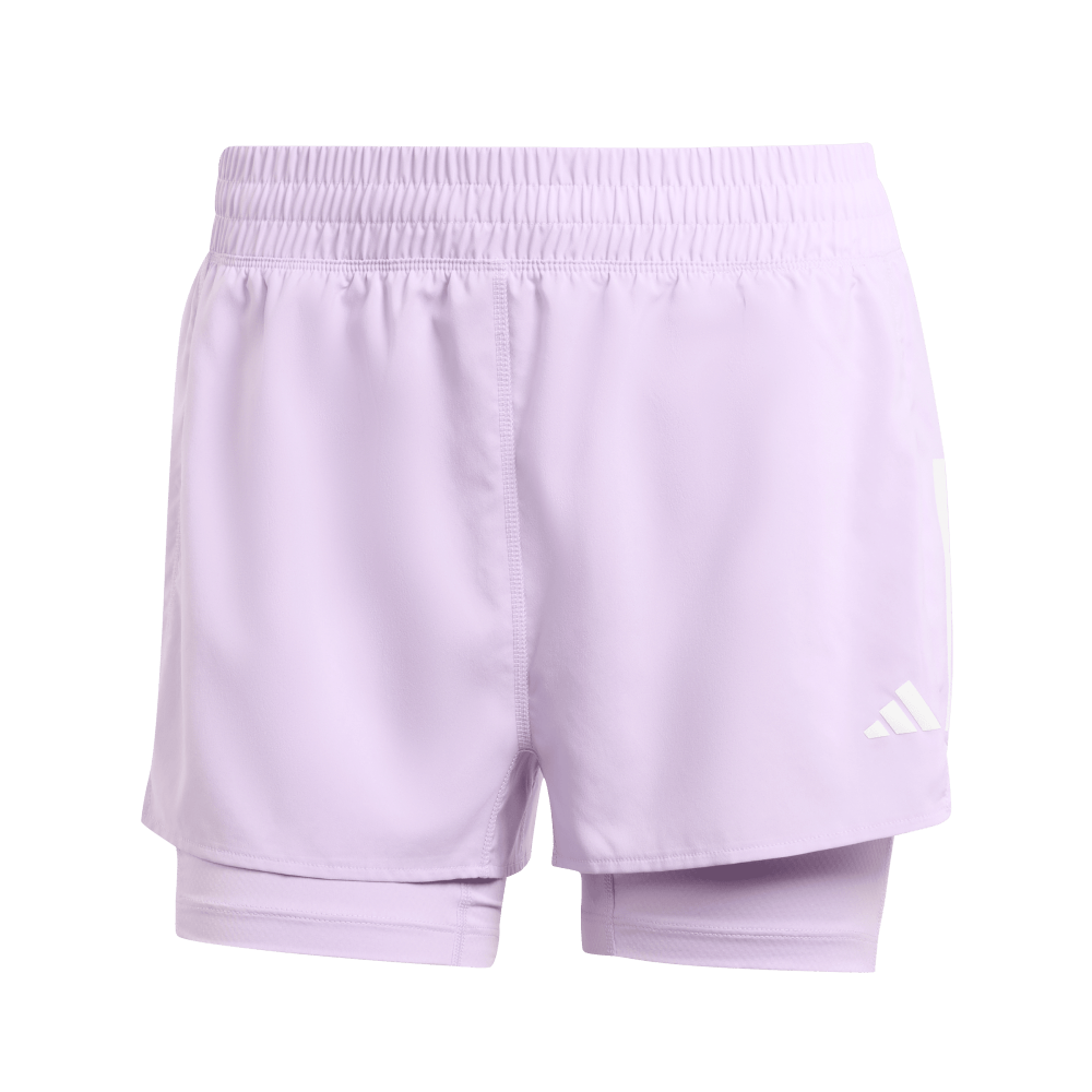 Adidas Short Own The Run Climacool 2 En 1 morado de mujer para correr