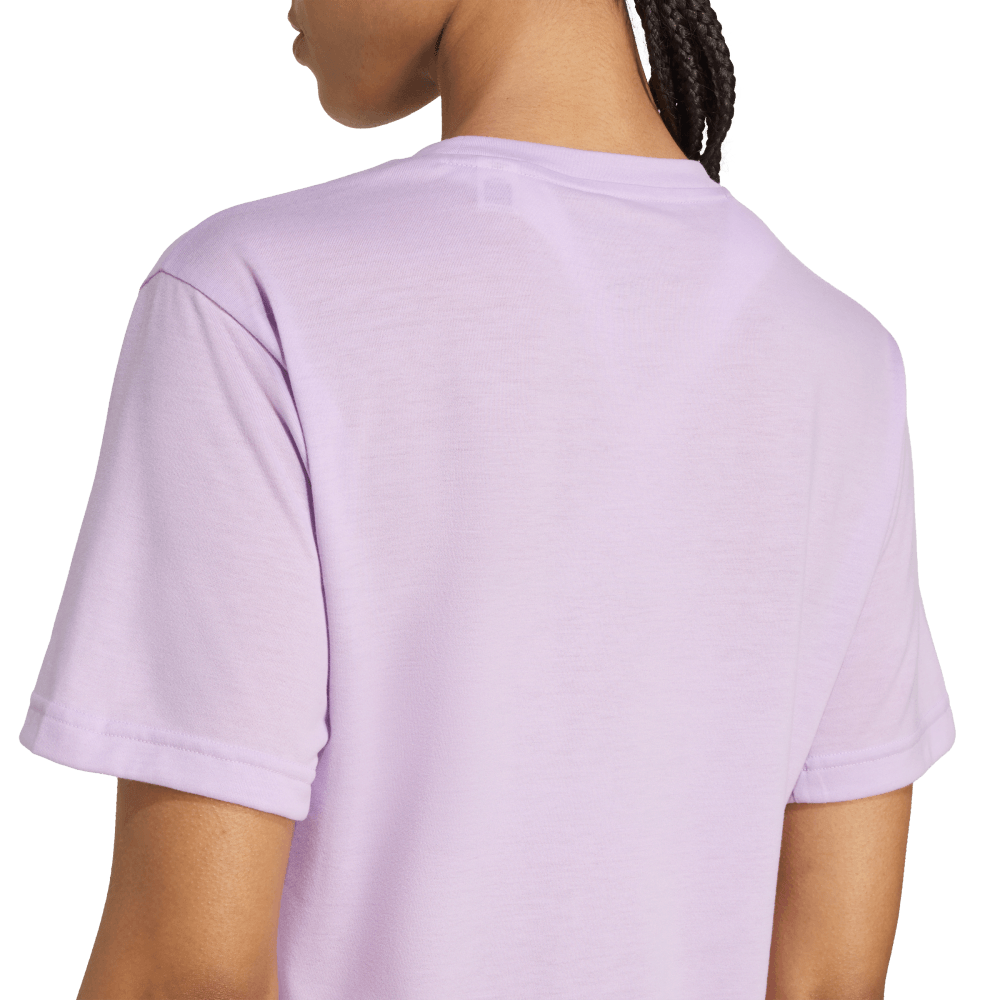 Adidas Camiseta Train Essentia Manga Corta morado de mujer para entrenamiento