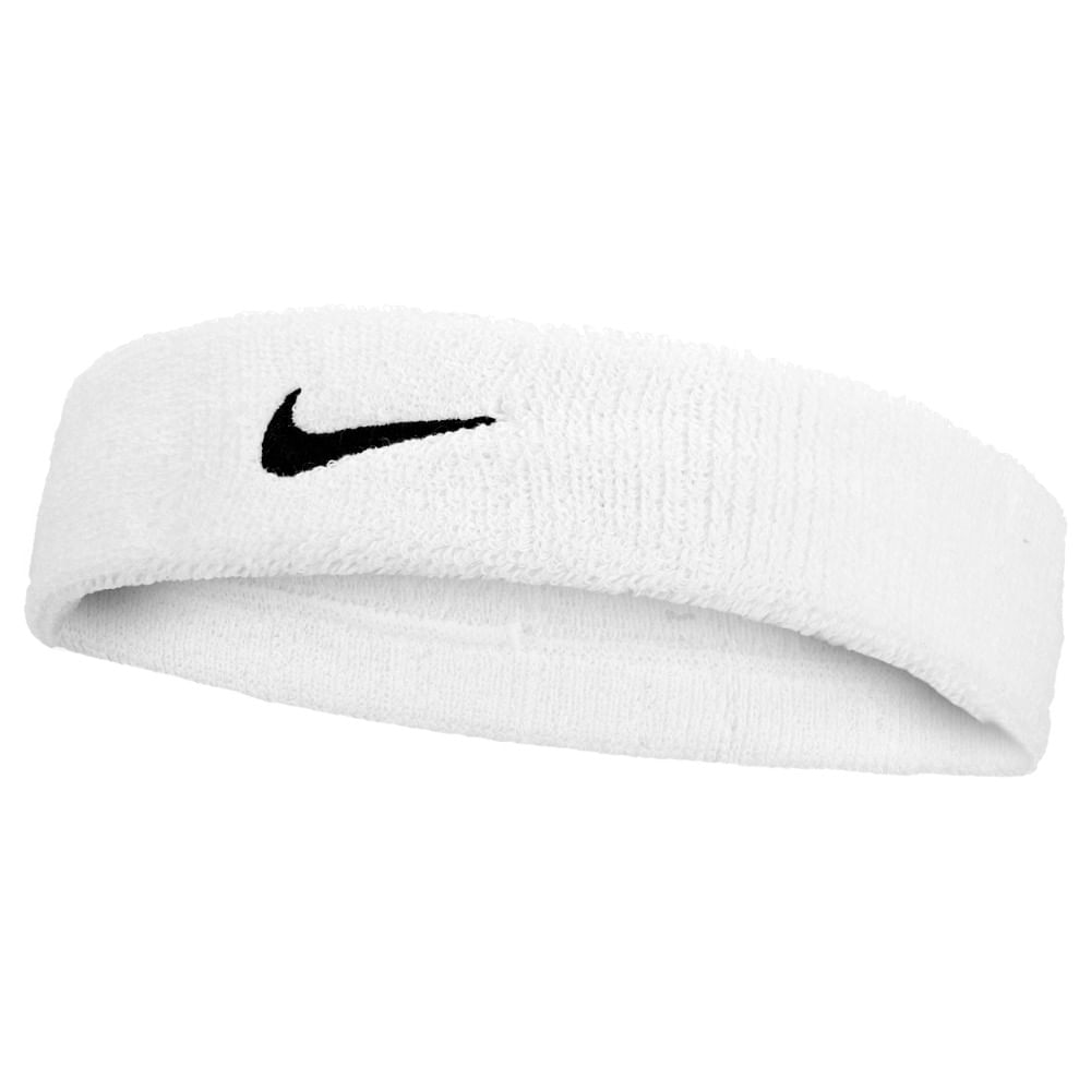 Nike Swoosh Classic Headband Banda blanco de hombre para entrenamiento