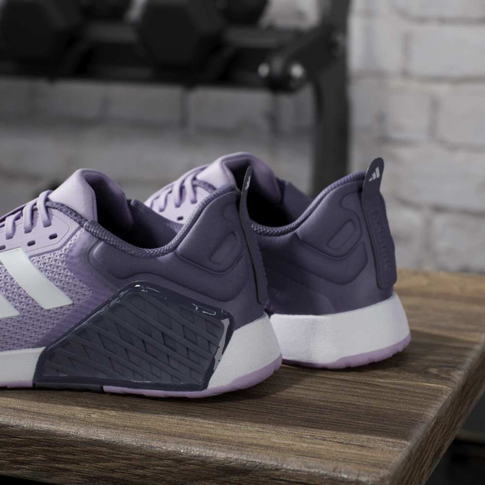 Adidas Tenis Dropset 3 morado de mujer para entrenamiento