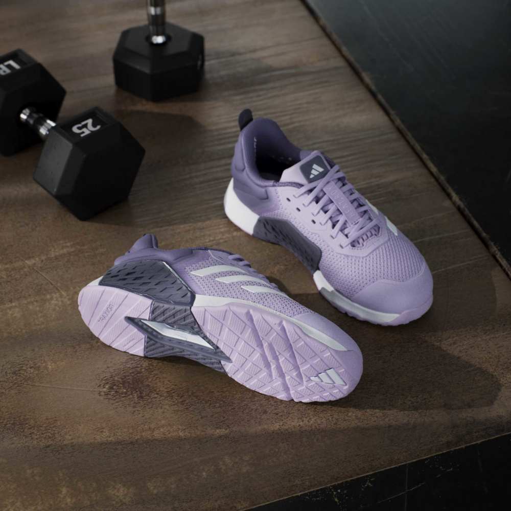 Adidas Tenis Dropset 3 morado de mujer para entrenamiento