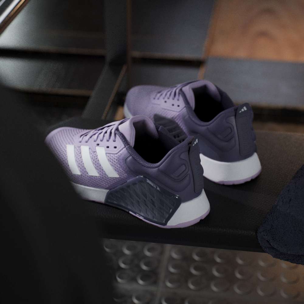 Adidas Tenis Dropset 3 morado de mujer para entrenamiento